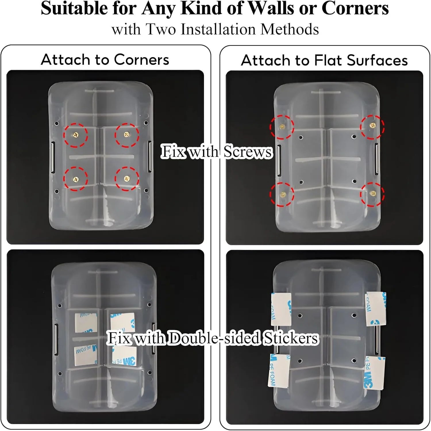 Cat Corner Scratcher Self Groomer, 2 Pcs Softer Cat Face Scratchers Wall Corner Grooming Massage Combs for Long & Short Fur Cats